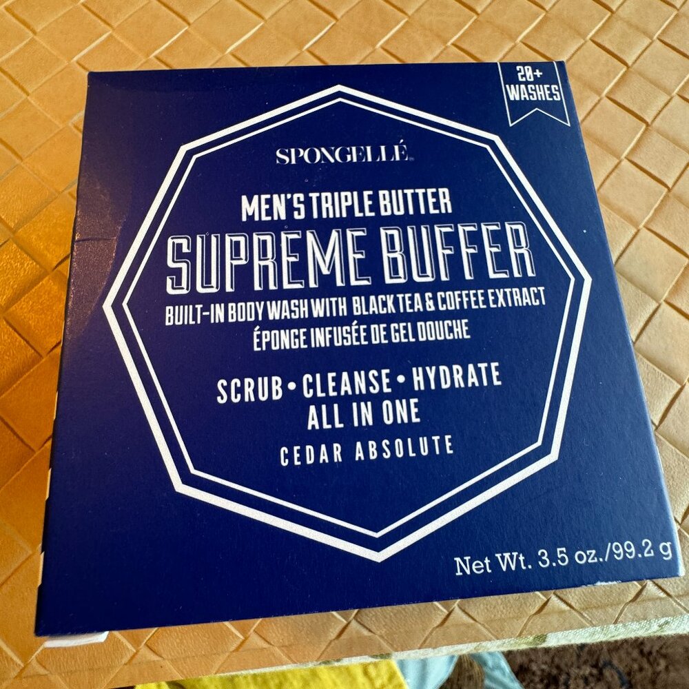 Spongelle Men's Triple Butter Supreme Buffer New